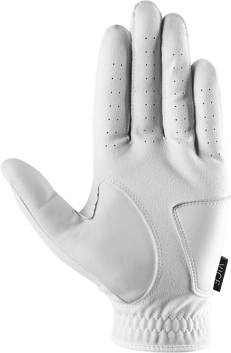 VICE Golf Duro White | Golf Glove | Features: Highly Durable Synthetic Suede, Great fit and Feel - Image 2